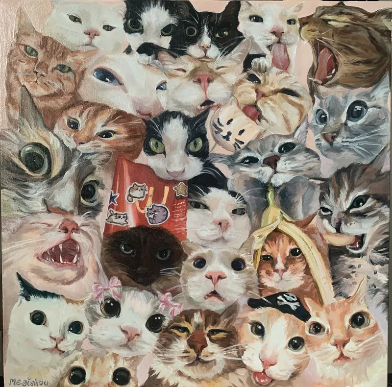 Chats en Rose